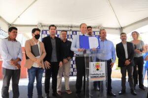 Prefeitura de Sorocaba inicia obras de implantação de quadra poliesportiva na E.M. “João Francisco Rosa”