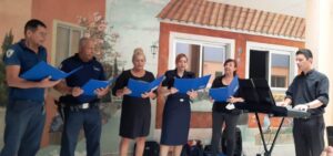 “Coral Luz” da Guarda Civil Municipal realiza apresentação natalina no hospital do GPACI