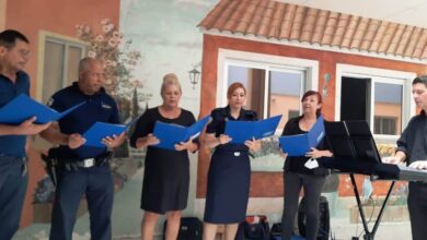 “Coral Luz” da Guarda Civil Municipal realiza apresentação natalina no hospital do GPACI