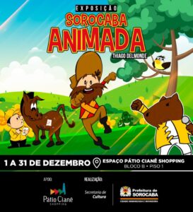 Exposição “Sorocaba Animada” entrou em cartaz no Pátio Cianê Shopping