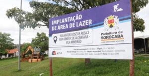 Prefeitura de Sorocaba inicia implantação de área de lazer no bairro Mineirão
