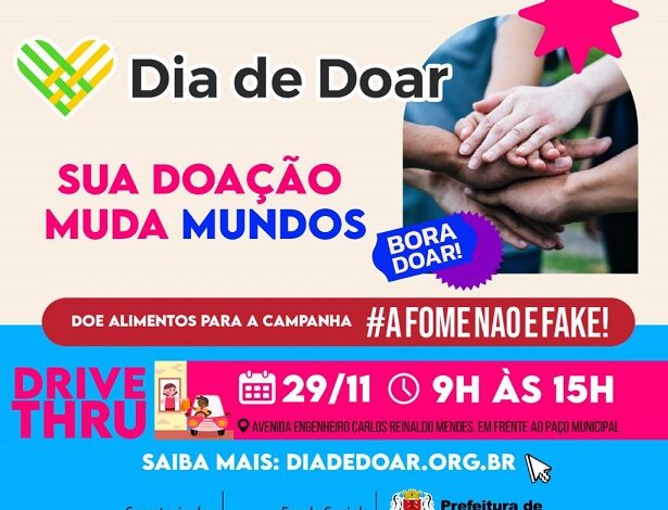 Prefeitura de Sorocaba promoveu #DiadeDoar na última terça-feira (29)