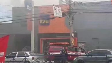 Corpo de Bombeiros de Sorocaba é mobilizado após fogo em agência bancária