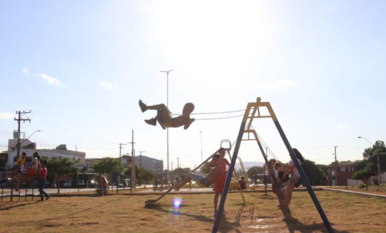 Área recreativa faz a alegria dos moradores do Parque São Bento