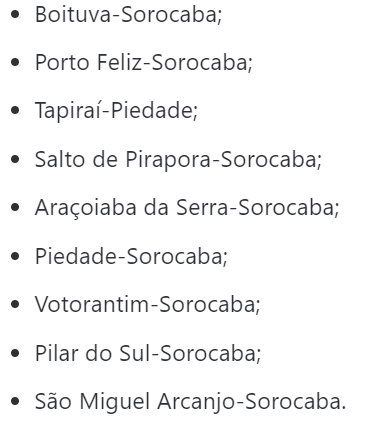 Ajuste nas tarifas dos ônibus Linhas afetadas nas regiões de Sorocaba