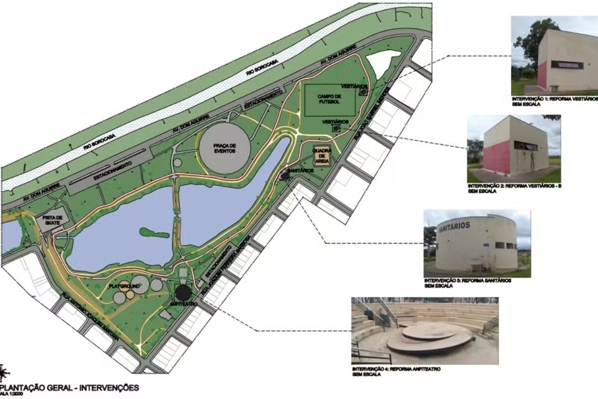 Parque das Águas será revitalizado e reformado pela Prefeitura de Sorocaba