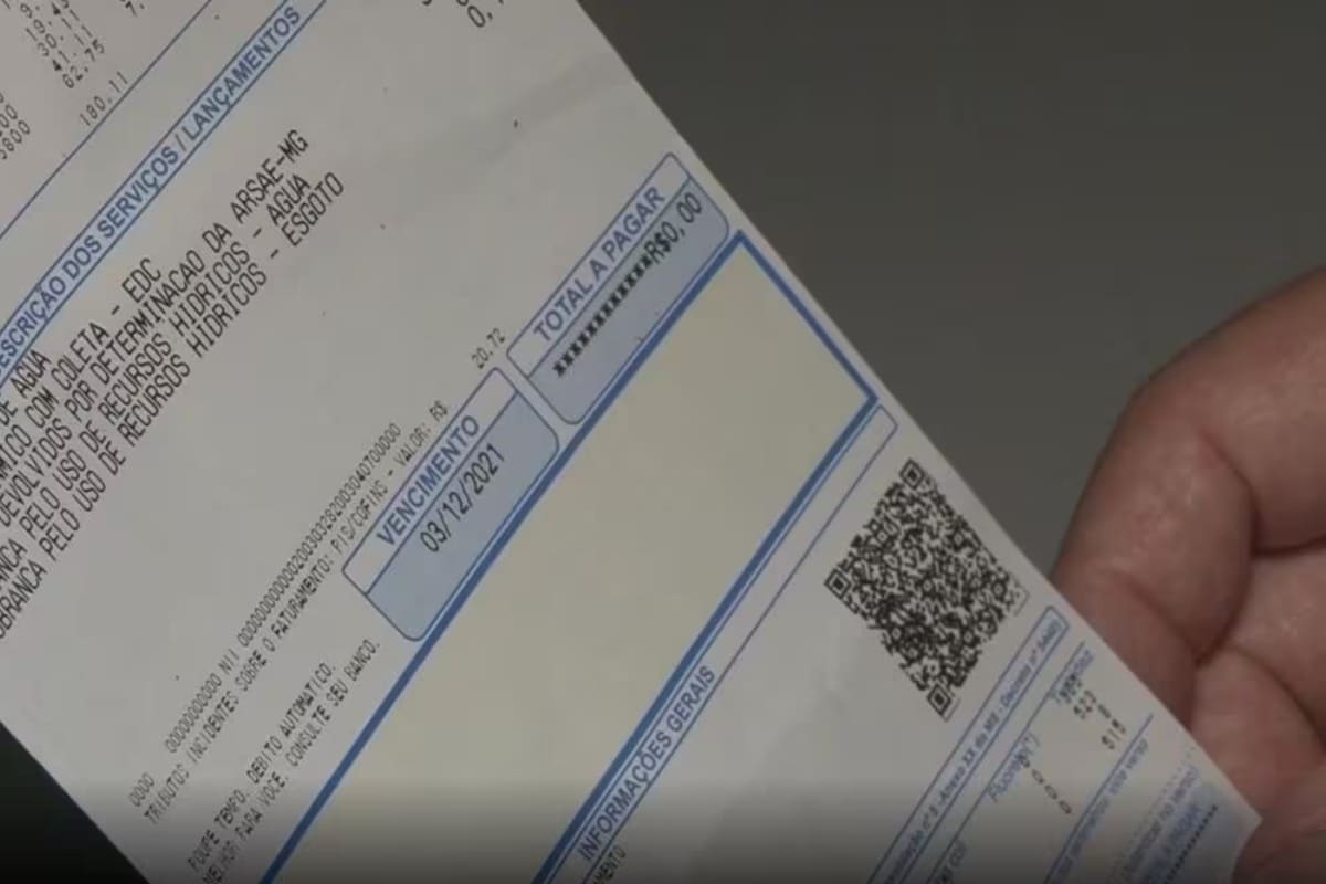 desconto na conta de água