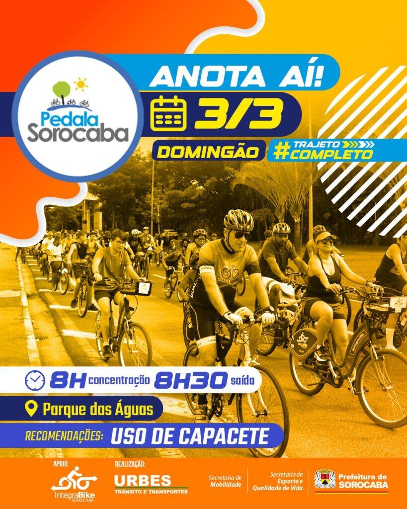 Pedala Sorocaba terá sua 2ª edição em março