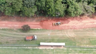 Parque Vitória Régia 2 recebe muro de contenção do Saae Sorocaba. (Foto: Saae/Sorocaba)