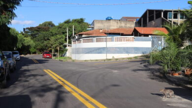 Asfaltos são requalificados no Jardim Paulista em Sorocaba nesta segunda (11). (Foto: Michelle Alves – Secom)