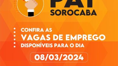 Confira as vagas de emprego em Sorocaba nesta sexta-feira (8)