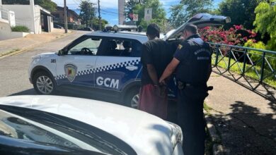 Homem é detido pela GCM por violar medida protetiva e ameaçar ex-esposa em Sorocaba (Foto: Divulgação/GCM).