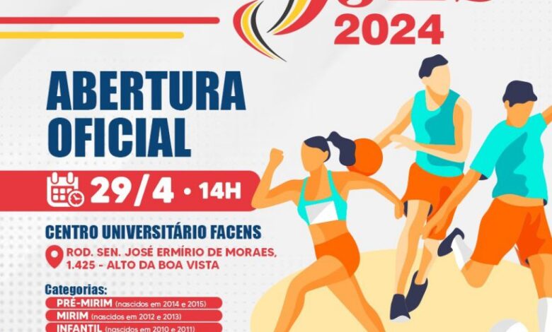 JOGOS ESCOLARES DE SOROCABA: Abertura oficial acontece nesta SEGUNDA-FEIRA (29) com atrações ESPECIAIS
