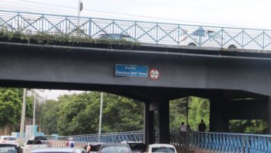Ponte Francisco Dell’ Osso tem tráfego interrompido na segunda-feira (15) para obras. (Foto: Eduardo Santinon)