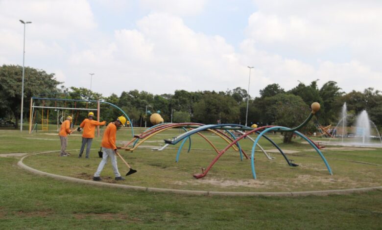 Programa “Adote Sorocaba” dá início à revitalização do Parque do Paço Municipal; prazo de entrega é de até 90 dias. (Foto: Michelle Alves)