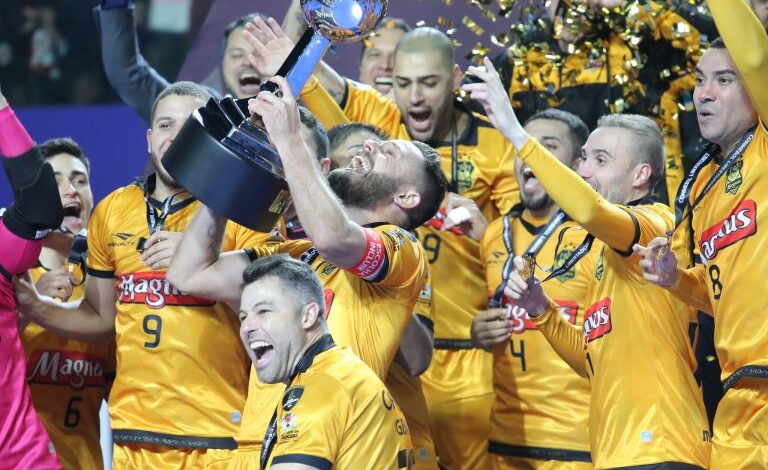 É CAMPEÃO! Time de Futsal de Sorocaba conquista o 2º CAMPEONATO da Libertadores, (Foto: Guilherme Mansueto/Magnus Futsal Sorocaba)