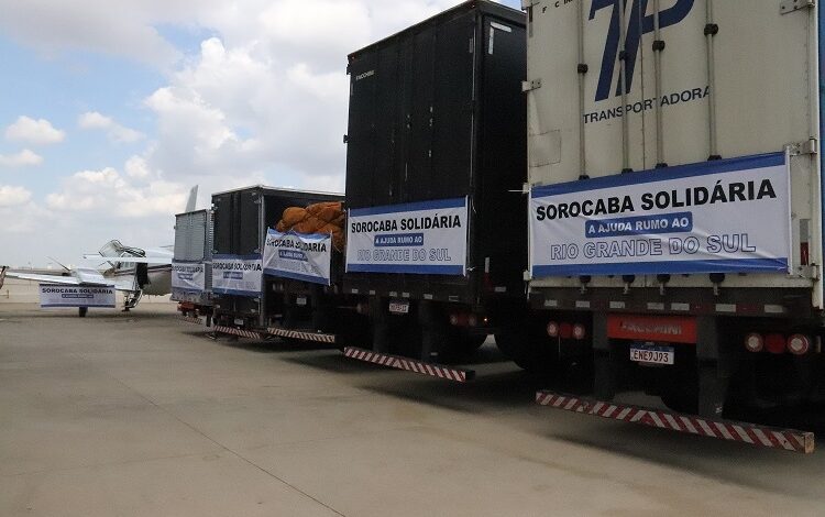 TRAGÉDIA NO RS: Sorocaba envia cerca de 150 toneladas de donativos na última sexta. (Foto: Michelle Alves/Secom)