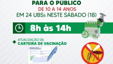 DENGUE: Sorocaba tem AÇÃO ESPECIAL DE VACINAÇÃO de 10 a 14 anos NESTE SÁBADO (18)
