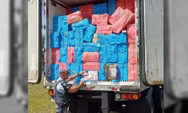 Em Sorocaba, 1 milhão de maços de cigarro são apreendidos pela Polícia Militar Rodoviária