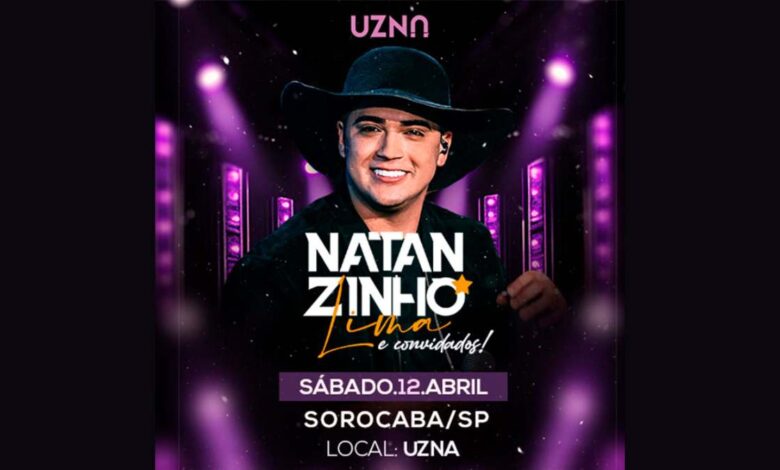 Natanzinho Lima Faz sua Primeira Apresentação em Sorocaba no Dia 12 de Abril