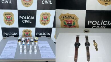 Polícia Civil de Votorantim recupera medicamentos controlados e relógios de luxo em Sorocaba (SP)