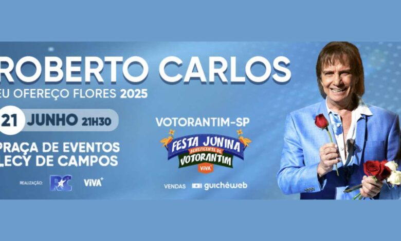 Roberto Carlos encerra a Festa Junina de Votorantim com shows para todos os gostos e pratos premiados