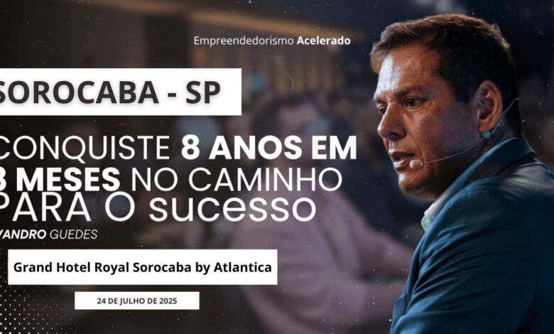 Evandro Guedes promove evento em Sorocaba para empresários que desejam crescer 8 anos em apenas 8 meses